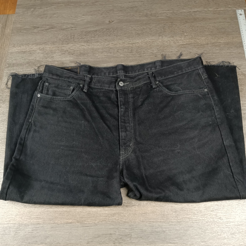 Levi Strauss Red Label Men's Black Denim Jeans Size 44/23